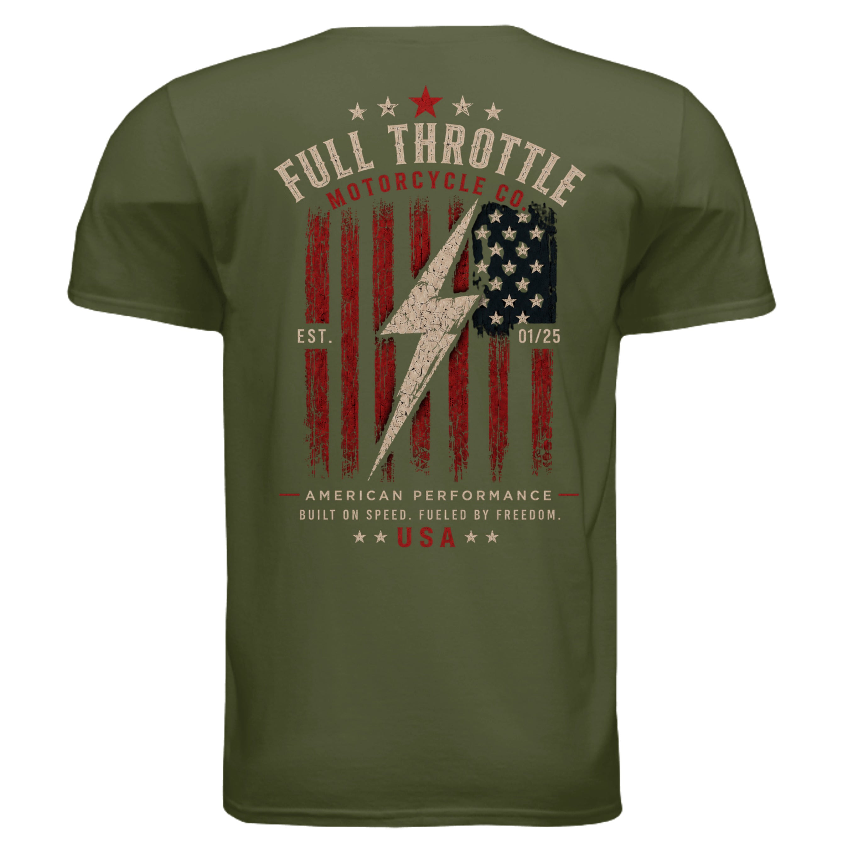 MILITARY GREEN - G640 - BACK