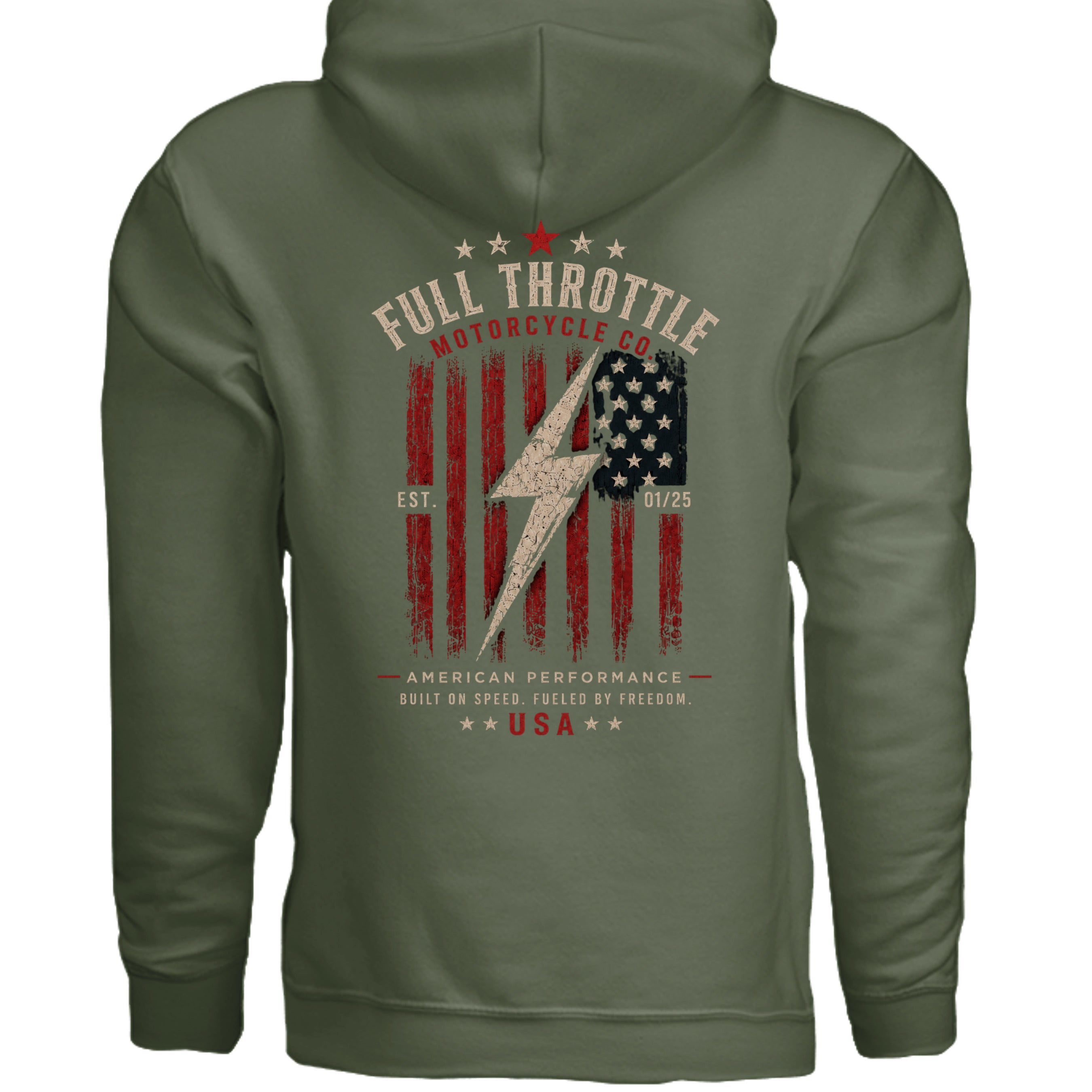 MILITARY GREEN - G185 - BACK