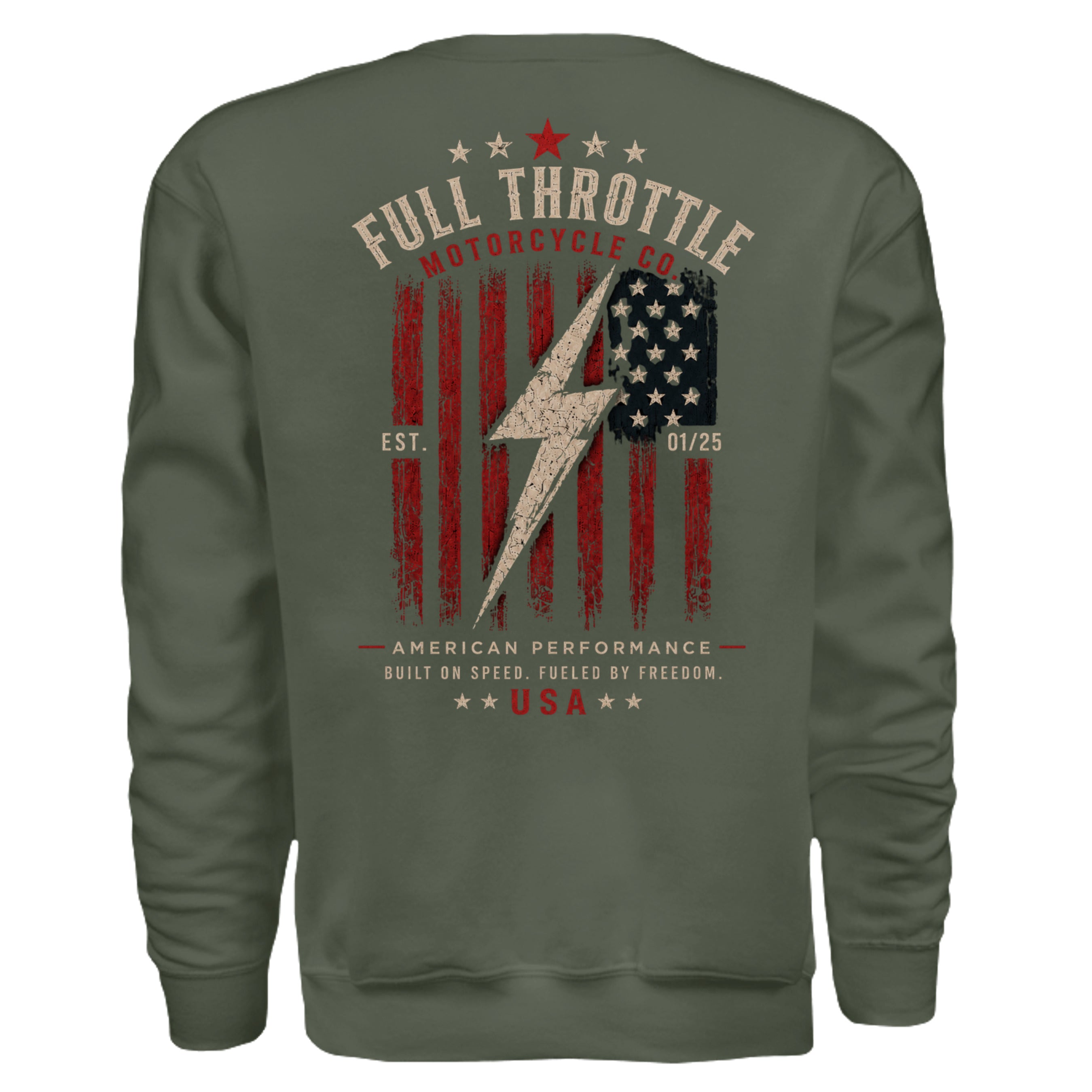 MILITARY GREEN - G180 - BACK