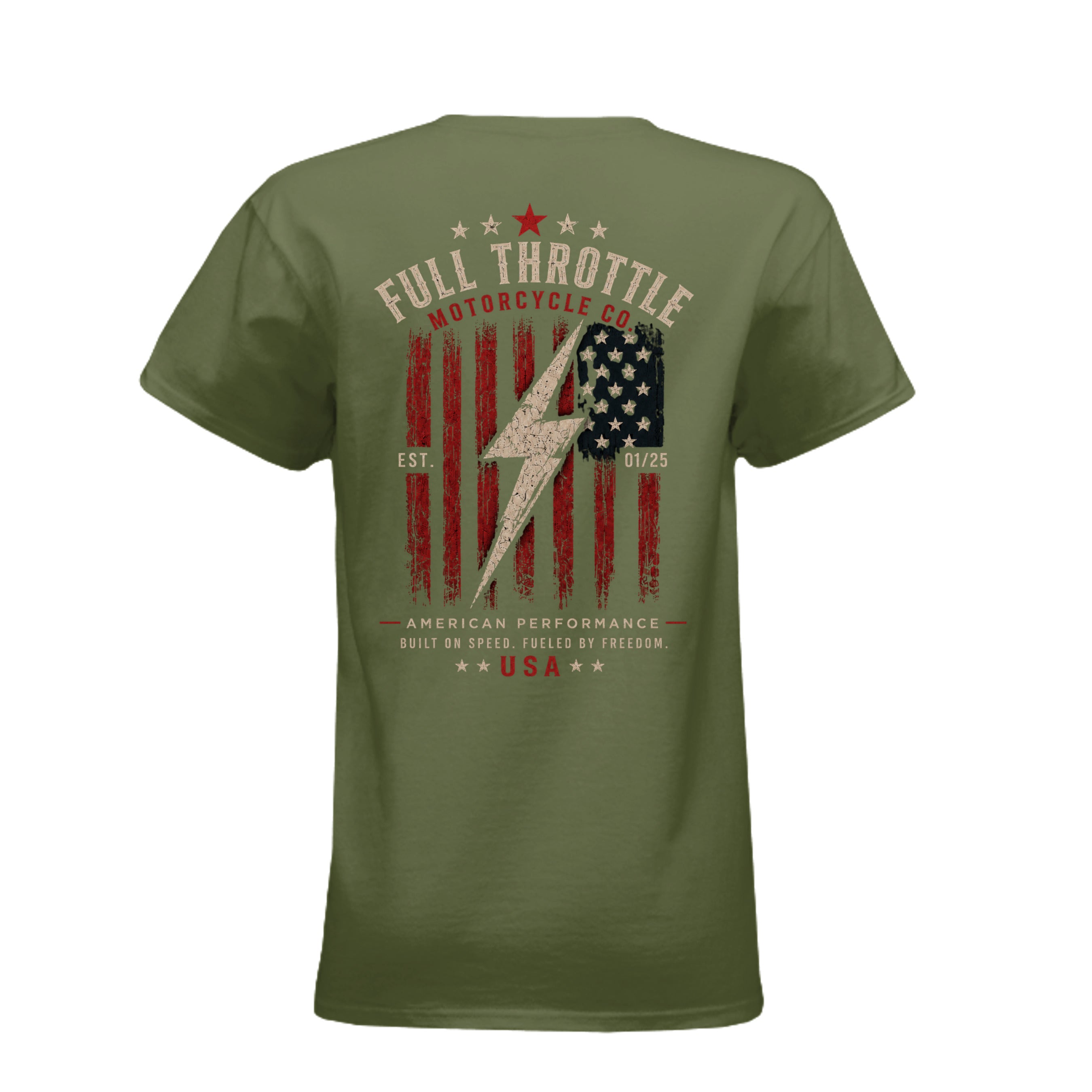 MILITARY GREEN - 6610 - BACK