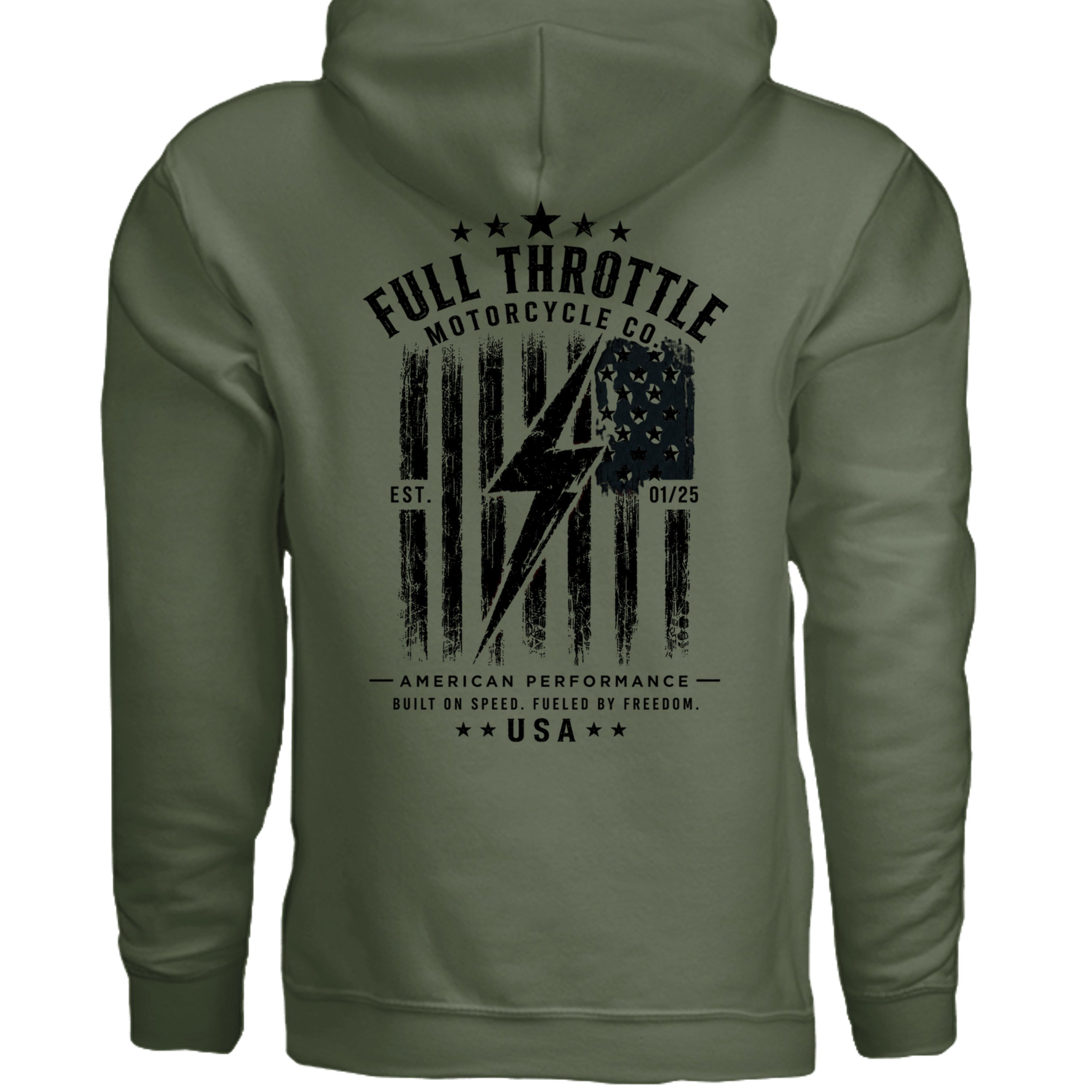 MILITARY GREEN - G185 - BACK