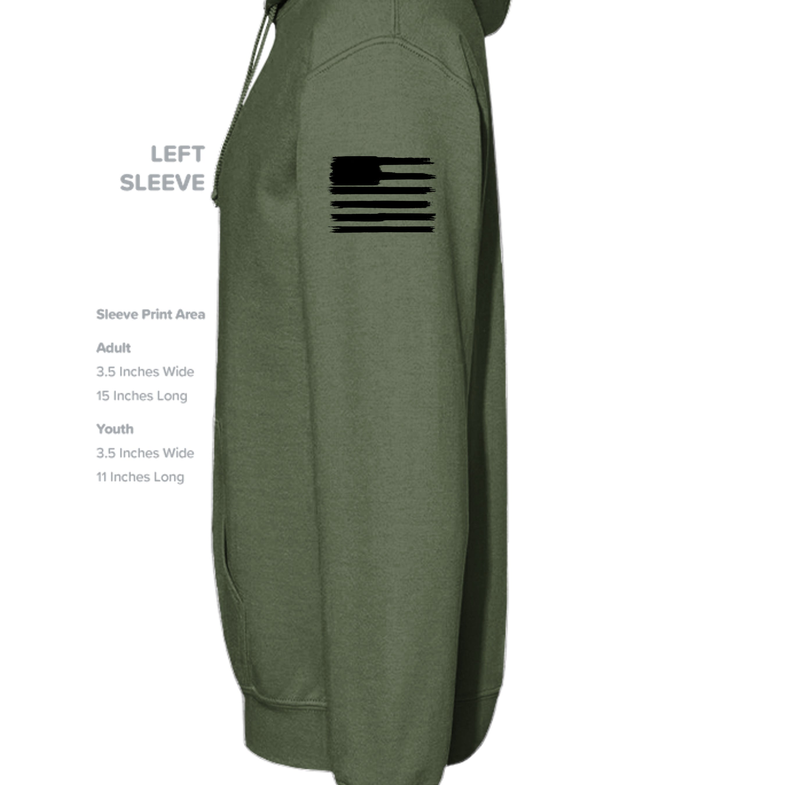 MILITARY GREEN - G185 - SLEEVE_LEFT